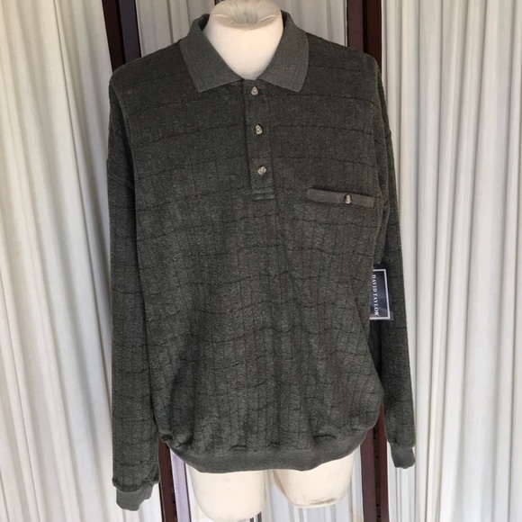 David Taylor long sleeve polo Sz XL